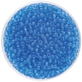 Glorex Rocailles 2,6 mm 17 g, transparent türkis