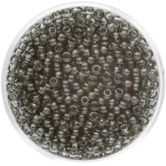 Glorex Rocailles 2,6 mm 17 g, transparent grau