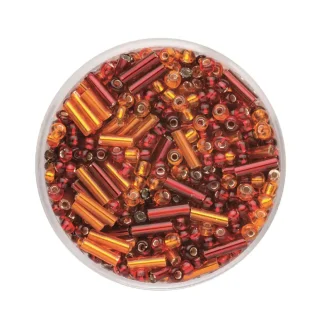 Glorex Rocailles + Glorex Stifte 6 mm 17 g, mix