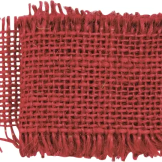 Glorex Juteband rot 40 mm x 1 m