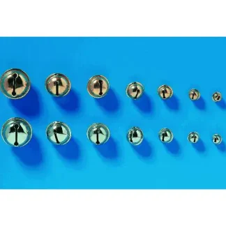 Glorex Rollenglöckchen 15 mm goldfarben, 8 Stück