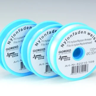 Glorex Nylonfaden weiß 0,15 mm x 100 m