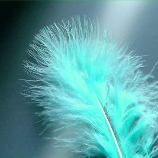 Glorex Marabufedern hellblau ca. 15 Stück