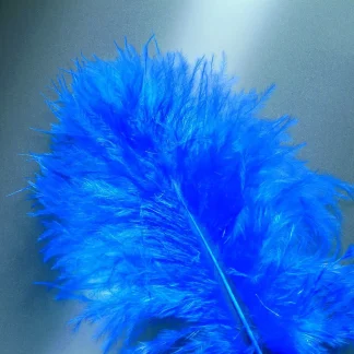 Glorex Marabufedern blau ca. 15 Stück