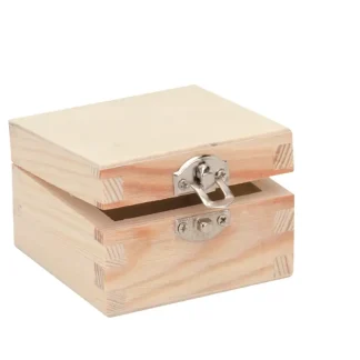 Glorex Holzbox quadratisch 7 x 7 x 4 cm