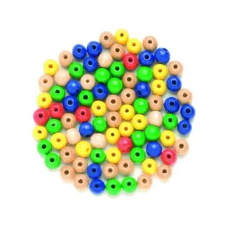 Glorex Holzperle bunt-mix 10 mm
