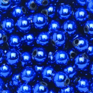 Glorex Deko Perlen 6 mm 75 g, royalblau
