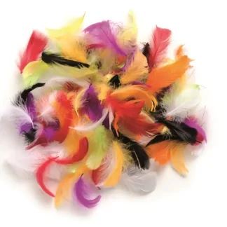 Glorex Deco-Federn multicolor ca. 30 Stück