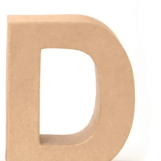 Glorex Papp-Buchstabe D 17,5 x 5,5 cm