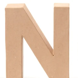 Glorex Papp-Buchstabe N 17,5 x 5,5 cm