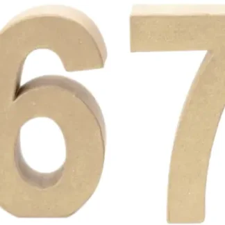 Glorex Papp-Zahl 5 17,5 x 5,5 cm