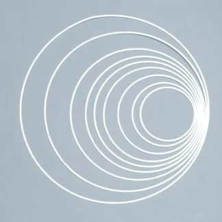 Glorex Metallring weiß, 22 cm