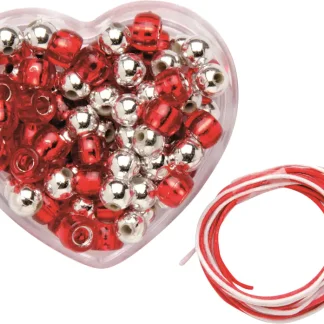 Glorex Kinderschmuck Kette 6,5 x 6 x 3cm rot