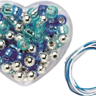 Glorex Kinderschmuck Kette 6,5 x 6 x 3cm blau