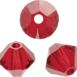 Glorex Schliffspitz Perle Swarovski 4 mm 25 Stück, siam