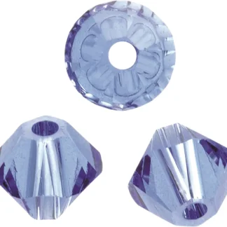 Glorex Schliffspitz Perle Swarovski 4 mm 25 Stück, saphir