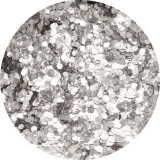 Glorex Brillant-Glitter holo silberfarben 9 g