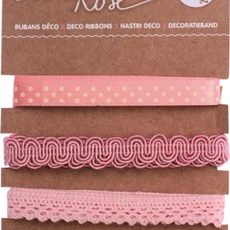 Glorex Deko Bänder Pinktöne