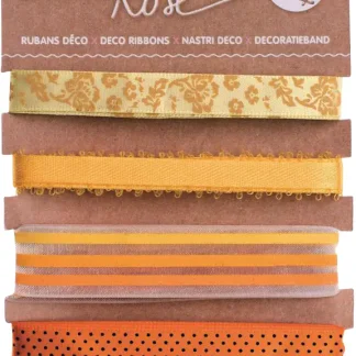 Glorex Deko Bänder orange/gelb