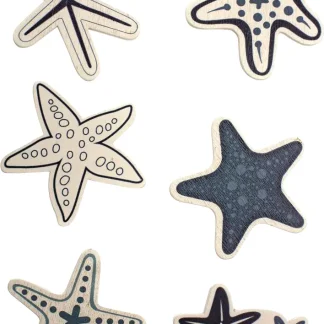 Glorex Sticker Seesterne Maritim 3,5 x 4 cm 6 Stück