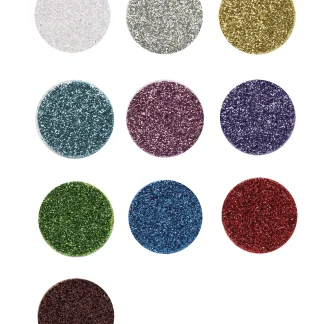 Glorex Moosgummi Glitter Standardfarben sortiert 20 x 30 cm
