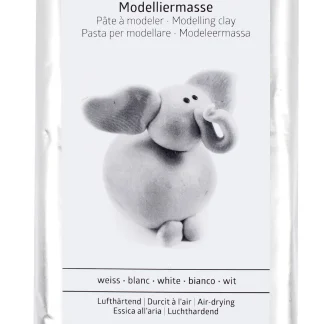 Glorex Modellierton weiß 1000 g