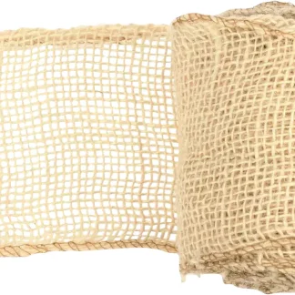 Glorex Juteband weiß gebleicht 10 cm x 3 m