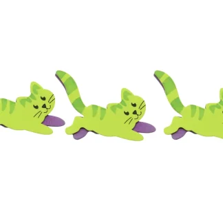 Glorex Moosgummi Sticker Katzen 18 Stück