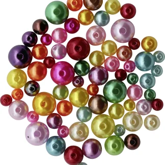 Glorex Schmuck Perlen 6-12 mm 25 g, glänzend