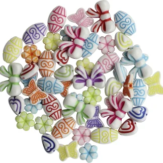 Glorex Schmuck Perlen 11-16 mm 25 g, opak mix