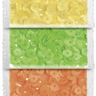 Glorex Pailletten 6 mm 30 g, bunt matt