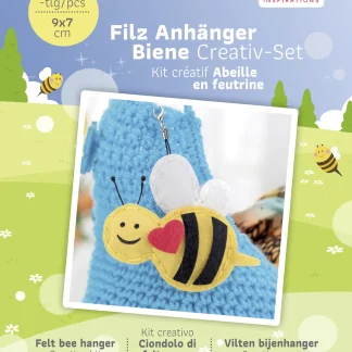 Glorex Filz Biene Anhänger 16 teilig 9 x7 cm