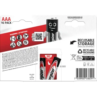 Energizer Max Alkaline Batteie Micro AAA 1,5 V, 16er Pack