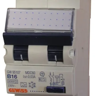 Gewiss FI/LS Schutzschalter B 16 A, 0,03 A