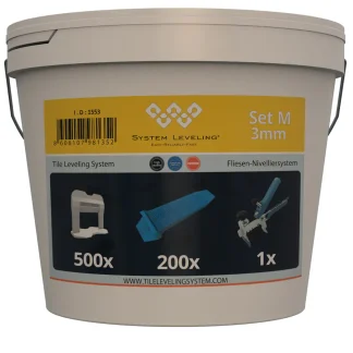 System Leveling Fliesen-Nivelliersystem Set M Fugenbreite 3 mm