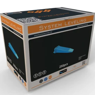 System Leveling Fliesen-Nivellierkeile 250 Stück, blau, wiederverwendbar