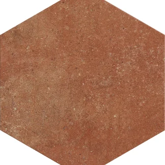 Feinsteinzeug Hexagon Folk Cotto 21,5 x 25 cm braun