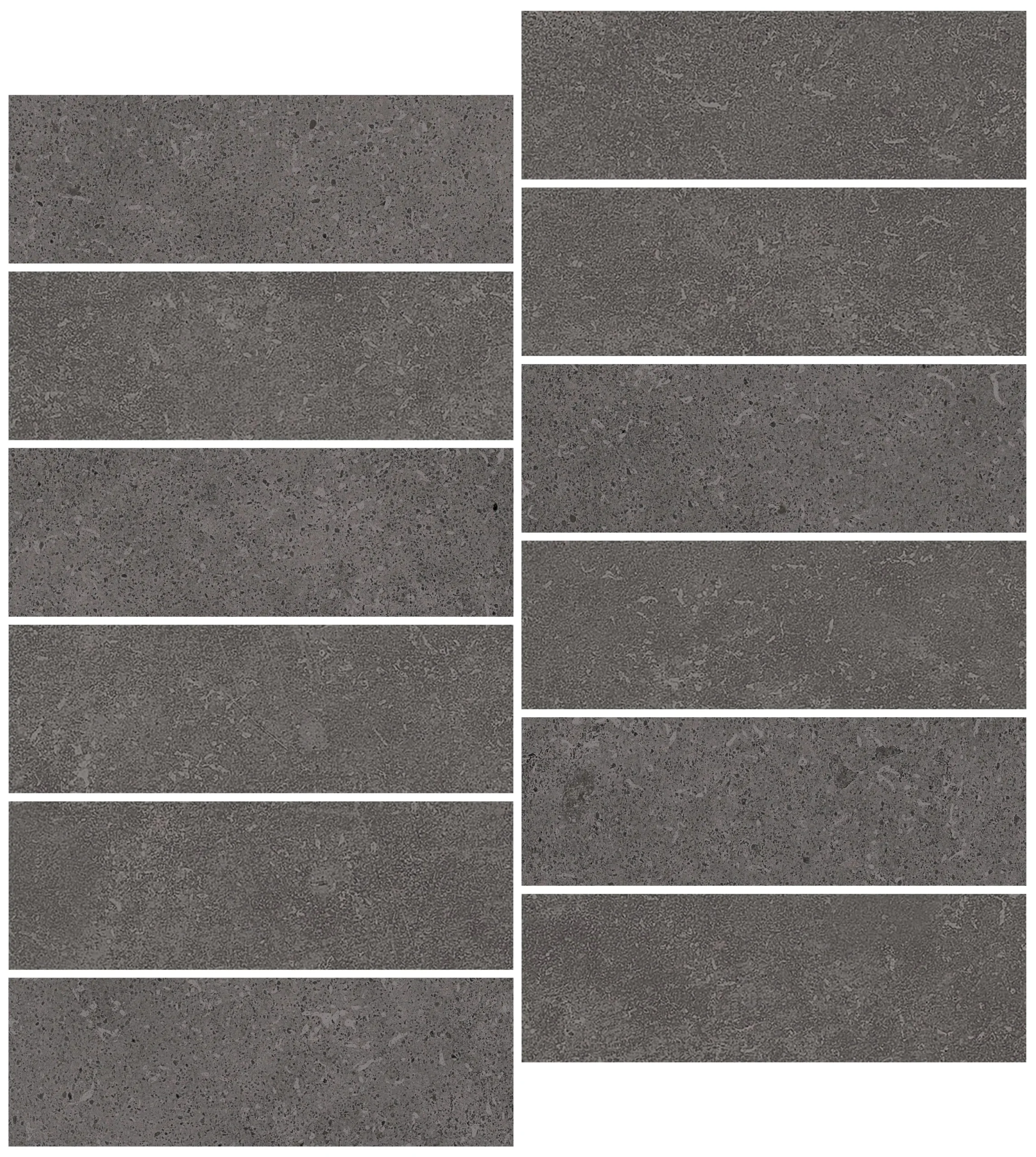 Mosaikfliese Stone 30 x 30 cm basalt Steinmaß: ca. 15 x 5 cm