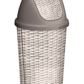 Sunware Schwingdeckeleimer Twinga 45 l, Dekor Korb