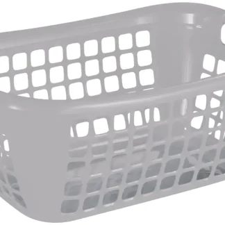 Sunware Wäschekorb Basic 48L silber 55 x 38 x 23 cm