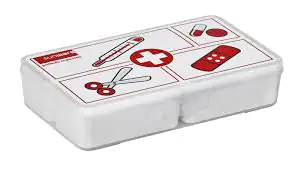 Sunware Erste-Hilfe Kasten 24,5 x 15 x 5,2 cm, mit 4 Einsätzen