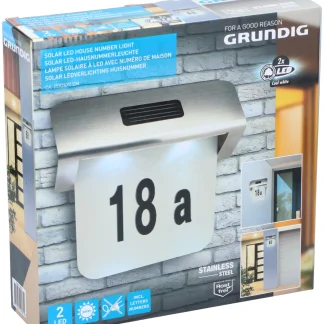 Grundig LED Solar-Hausnummernleuchte