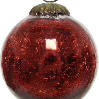 Kaemingk Craquele Kugel rot