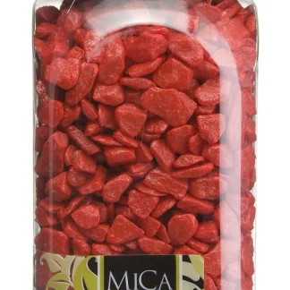 Mica Decorations Dekorative Steine rot 650 ml 1 kg