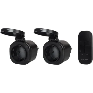 Smartwares Mini-Außenschalter-Set Plug&Connect 2 Mini-Funk-Steckdosen