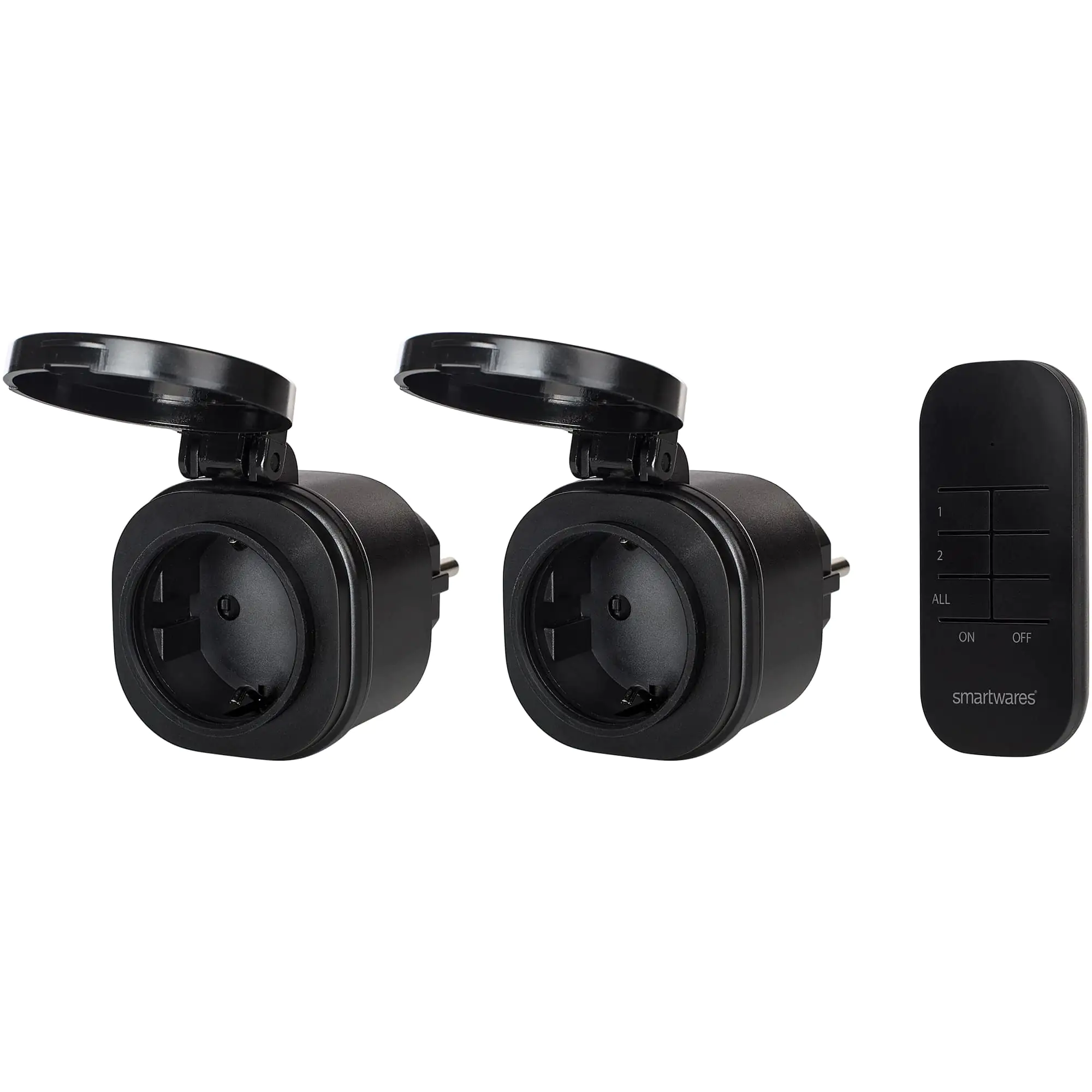 Smartwares Mini-Außenschalter-Set Plug&Connect 2 Mini-Funk-Steckdosen