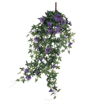 Mica Kunstpflanze Petunien hängend violett, 80 x 20 x 15 cm