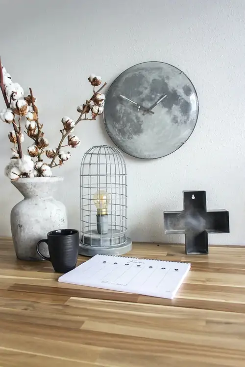 Nextime Wanduhr Moon Dome Ø 35 cm