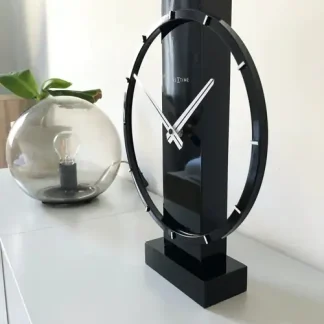 Nextime Tisch- Wanduhr Carl Small 34 x 27 cm schwarz