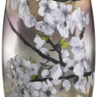 Bolsius Effektlicht weiß, Höhe 23 cm, Ø 9,6 cm, Motiv Cherry Nature